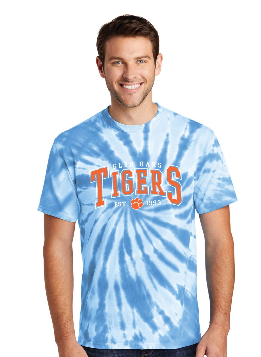 Glen Oaks Elementary - Arched - Tie Dye Short Sleeve