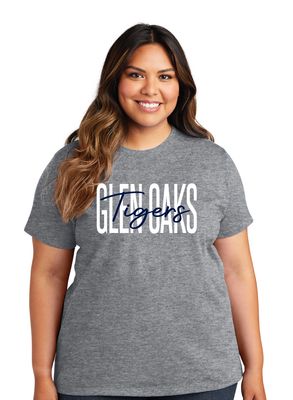 Glen Oaks Elementary - Skinny Script - Short Sleeve