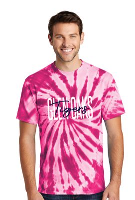 Glen Oaks Elementary - Skinny Script - Tie Dye Short Sleeve
