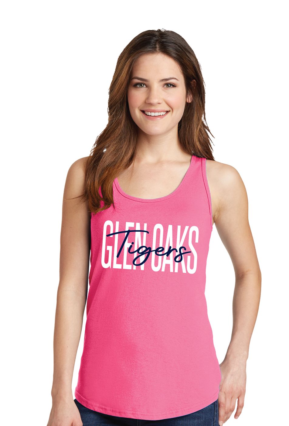 Glen Oaks Elementary - Skinny Script - Cotton Tank