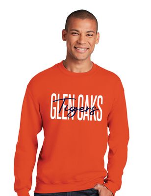 Glen Oaks Elementary - Skinny Script - Crew Sweatshirt