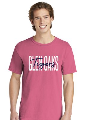 Glen Oaks Elementary - Skinny Script - Comfort Colors Short Sleeve