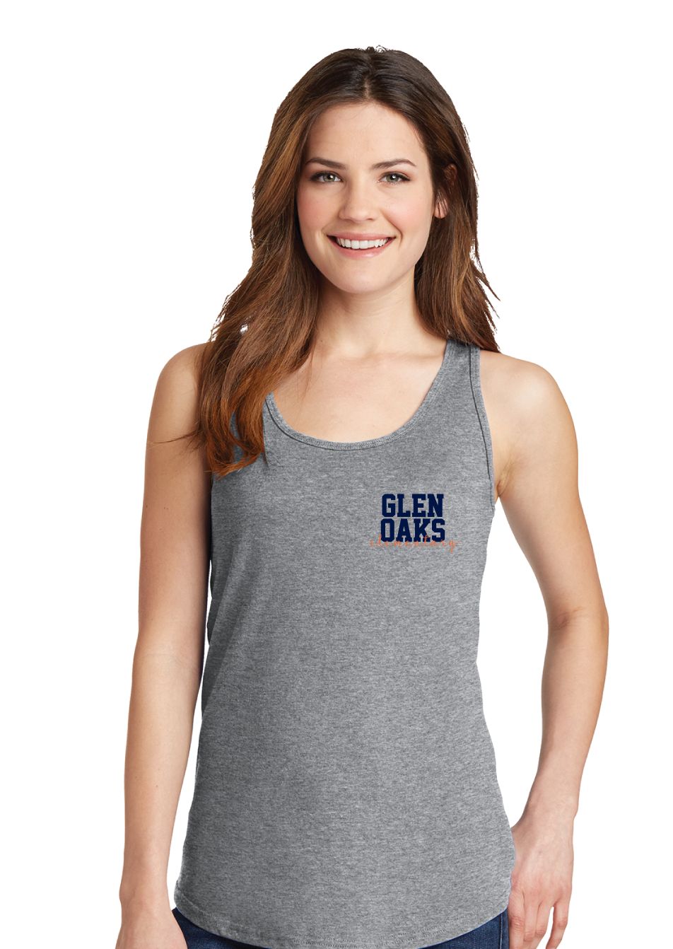 Glen Oaks Elementary - Stacked - Cotton Tank