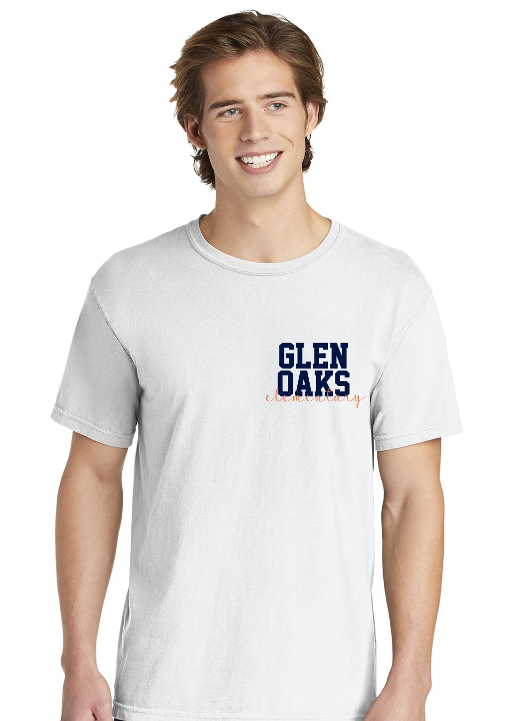 Glen Oaks Elementary - Stacked - Comfort Colors Short Sleeve