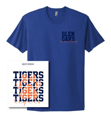 Glen Oaks Elementary - Stacked - Next Level Short Sleeve