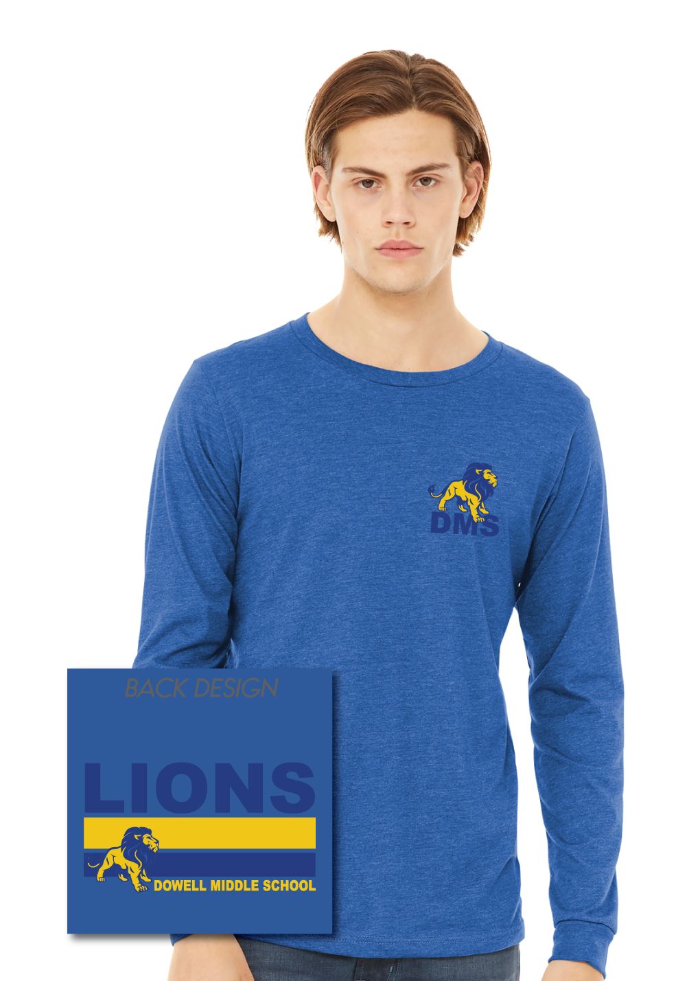 Dowell - DMS Lions - Bella+Canvas Long Sleeve