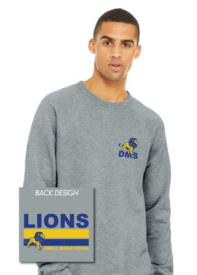 Dowell - DMS Lions - Bella+Canvas Crewneck Sweatshirt