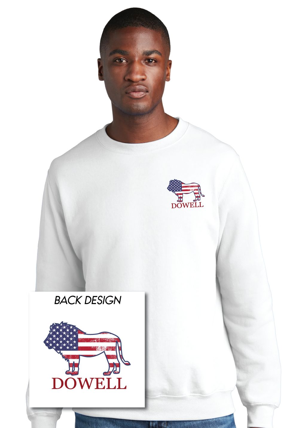 Dowell - Lion Flag - Crew Sweatshirt