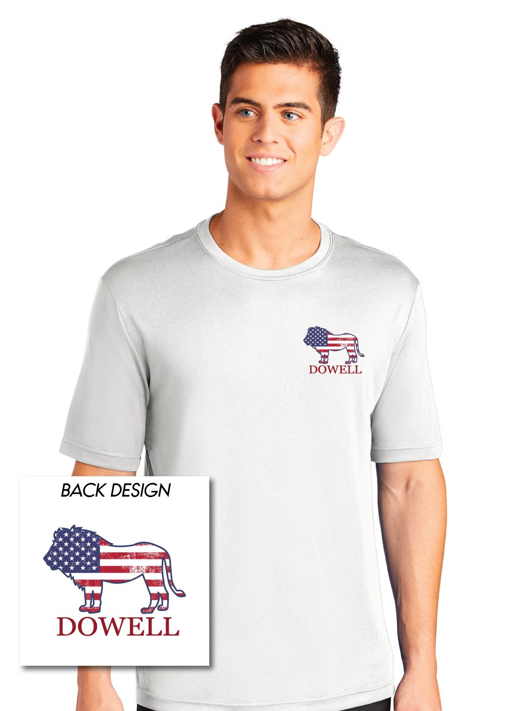 Dowell - Lion Flag - Dri-Fit Short Sleeve