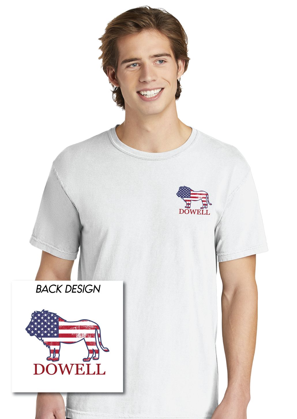 Dowell - Lion Flag - Comfort Colors Short Sleeve