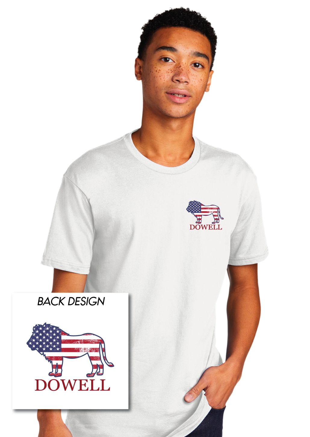 Dowell - Lion Flag - Next Level Short Sleeve
