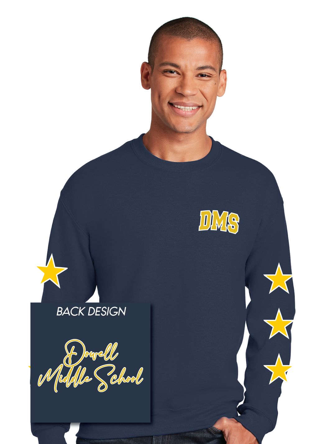 Dowell - Stars - Crew Sweatshirt