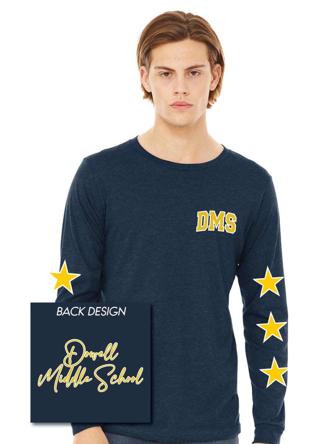 Dowell - Stars - Bella+Canvas Long Sleeve
