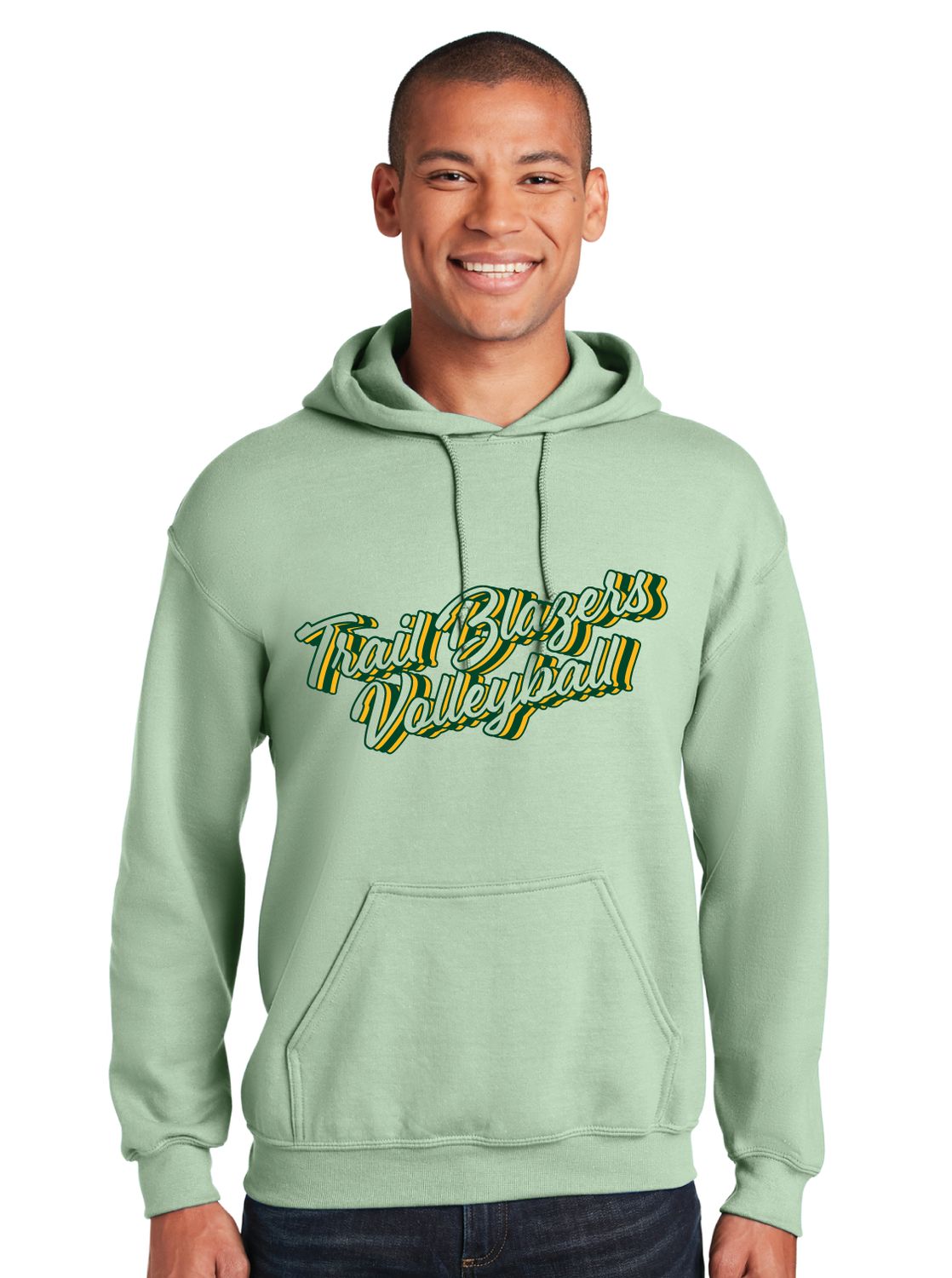 Lebanon Trail Volleyball - Retro Stacked - Hoodie