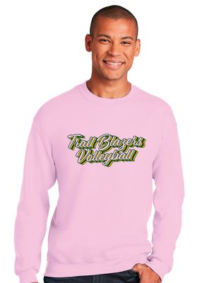 Lebanon Trail Volleyball - Retro Stacked - Crew Sweatshirt
