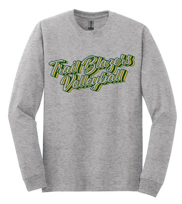 Lebanon Trail Volleyball - Retro Stacked - Long Sleeve