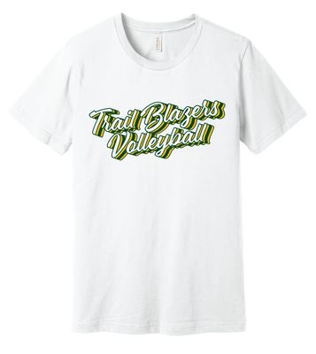 Lebanon Trail Volleyball - Retro Stacked - Bella+Canvas Short Sleeve