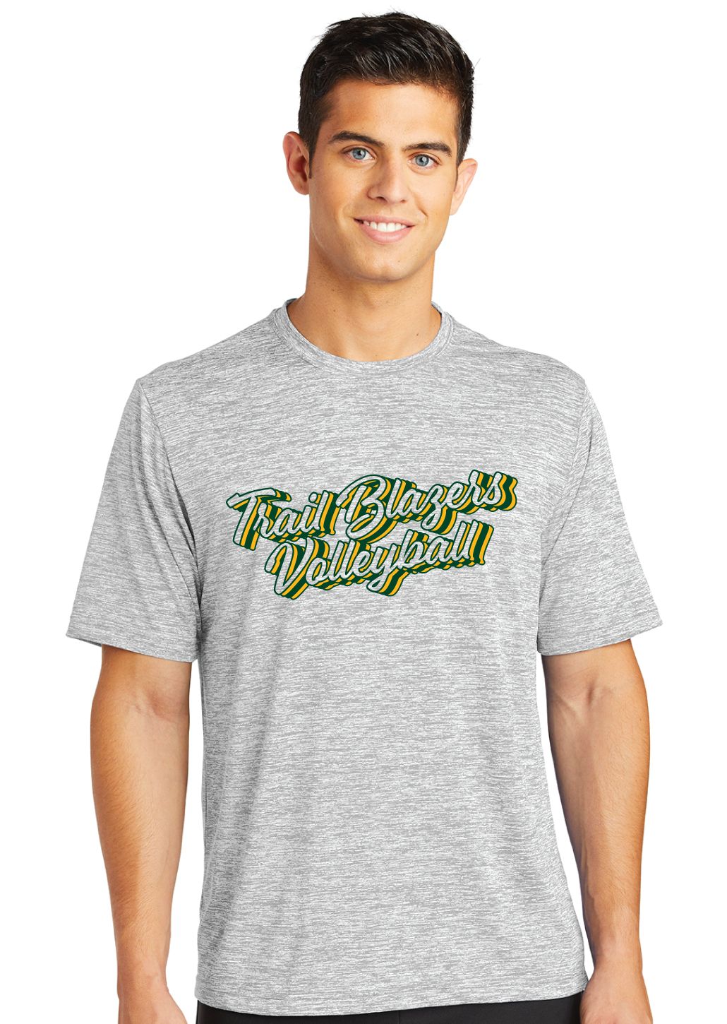 Lebanon Trail Volleyball - Retro Stacked - Electric Dri-Fit Short Sleeve