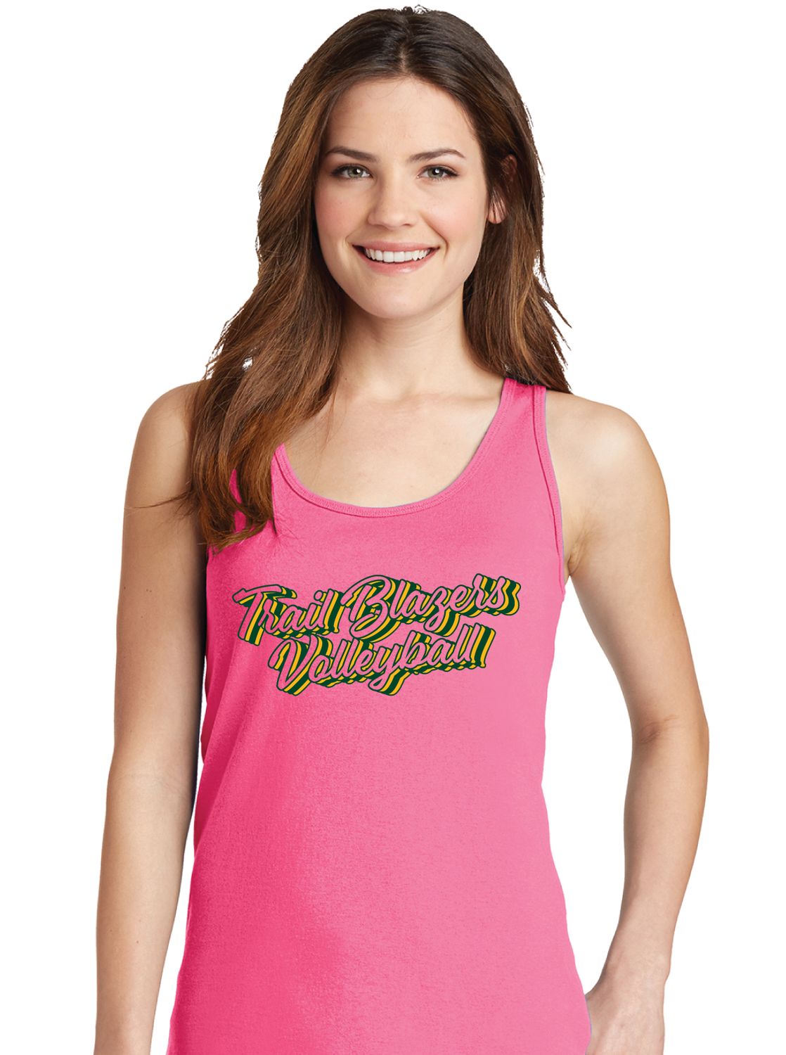 Lebanon Trail Volleyball - Retro Stacked - Cotton Tank