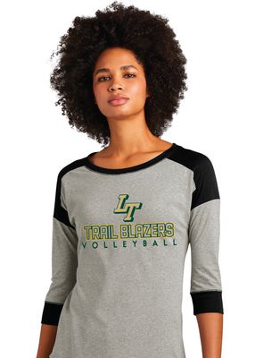 Lebanon Trail Volleyball - Trail Blazers - 3/4 Sleeve Raglan