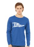 Eddins Wildcats - Retro Pennant - Bella+Canvas Long Sleeve