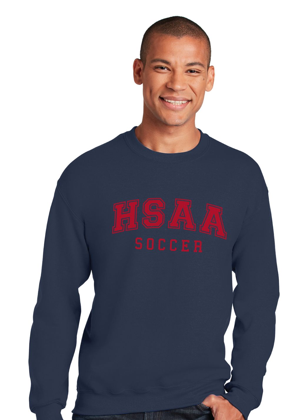 HSAA Soccer - Arched - Crew Sweatshirt