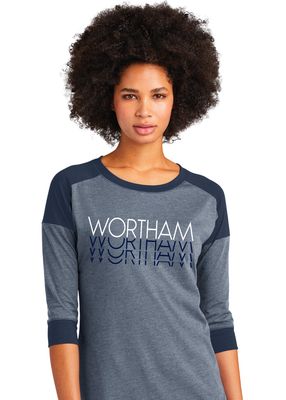 Wortham Intermediate - Disappear - 3/4 Sleeve Baseball Raglan Tee