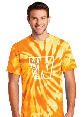 Wortham Intermediate - Big W - Tie Dye Short Sleeve