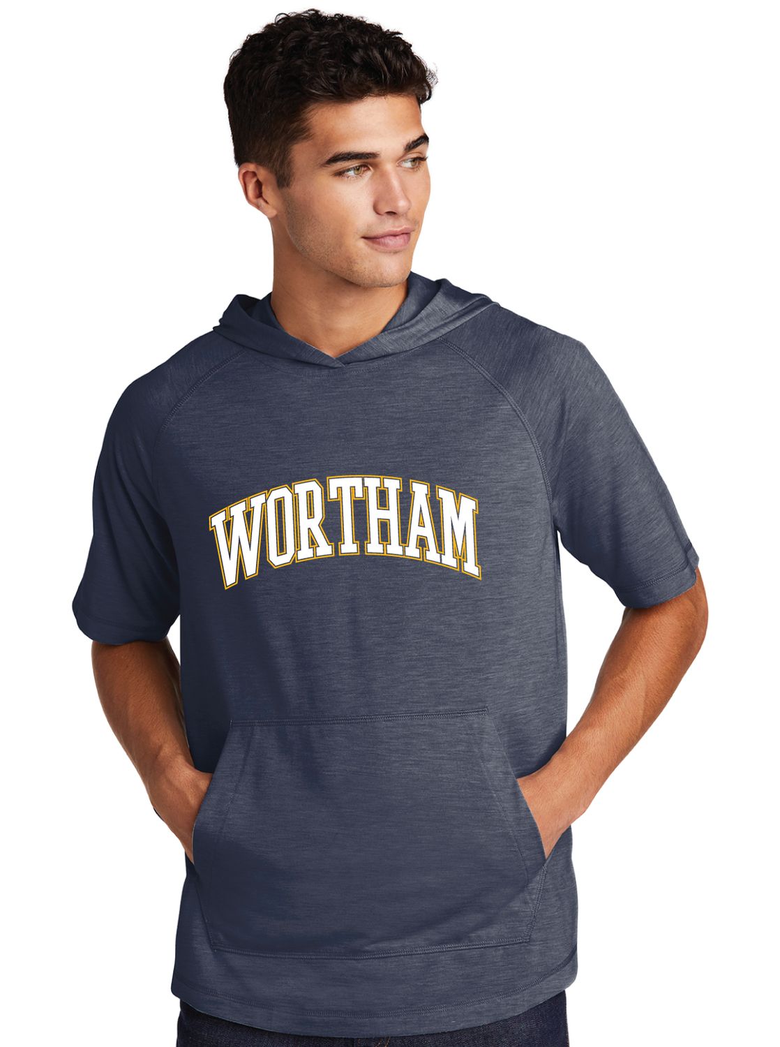 Wortham Intermediate - Arched - Short Sleeve Hoodie