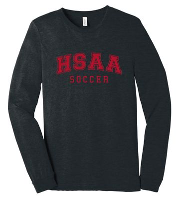 HSAA Soccer - Arched - Bella+Canvas Long Sleeve