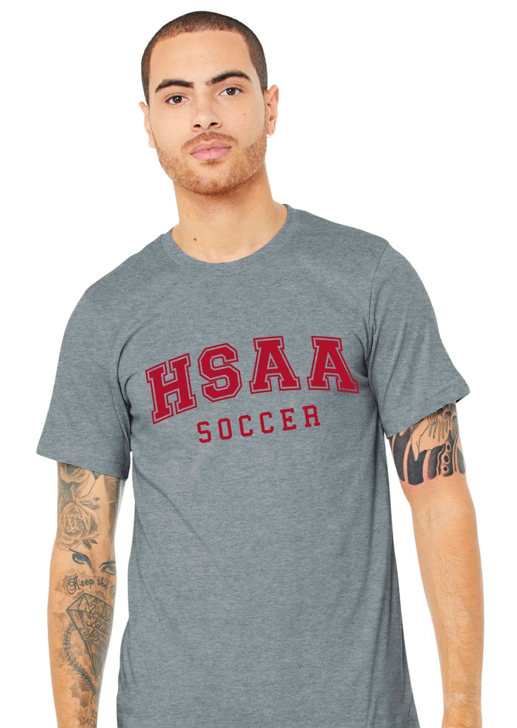 HSAA Soccer - Arched - Bella+Canvas Short Sleeve