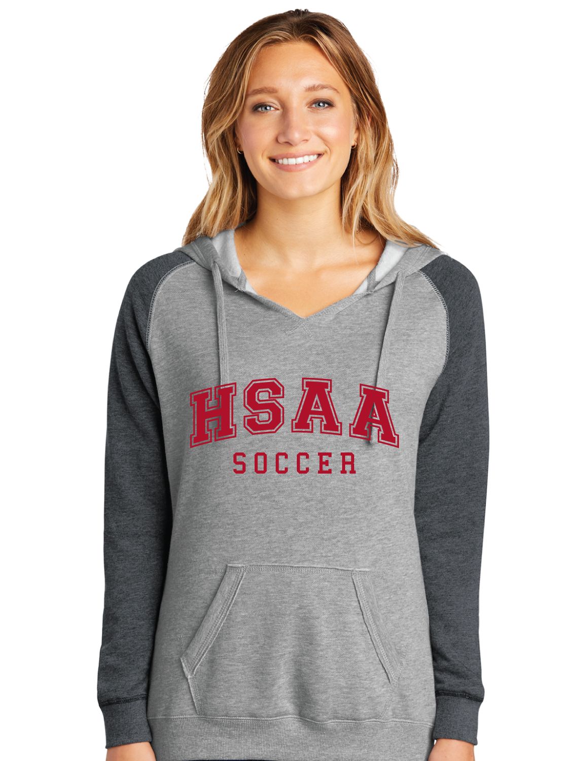 HSAA Soccer - Arched - Lightweight Raglan Hoodie
