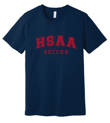HSAA Soccer - Arched - Bella+Canvas Short Sleeve