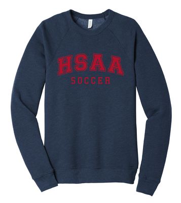HSAA Soccer - Arched - Bella+Canvas Crew Sweatshirt