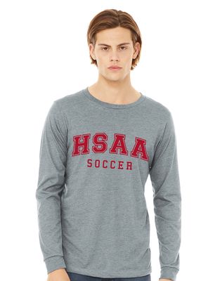 HSAA Soccer - Arched - Bella+Canvas Long Sleeve