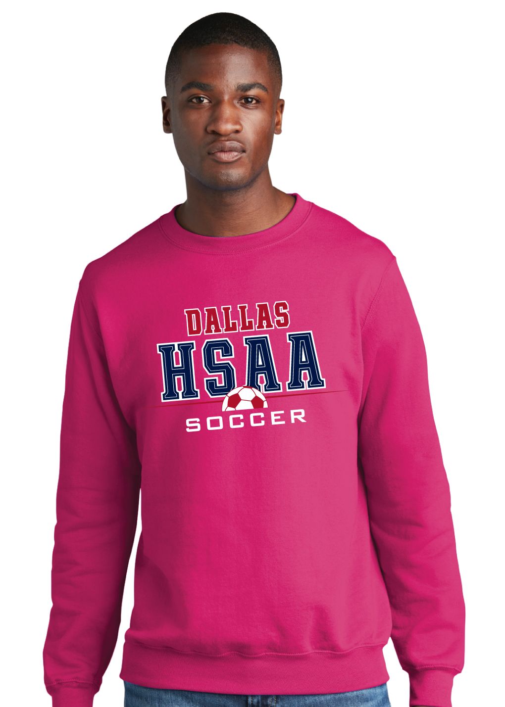 HSAA Soccer - Half Ball - Crew Sweatshirt