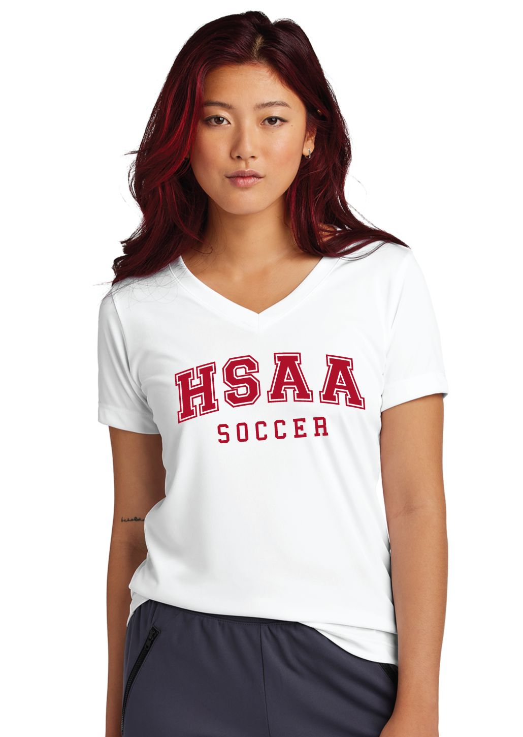 HSAA Soccer - Arched - Dri-Fit V-Neck Tee