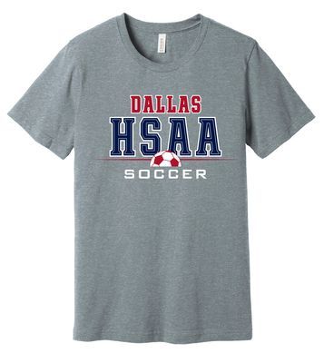 HSAA Soccer - Half Ball - Bella+Canvas Short Sleeve