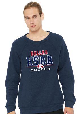 HSAA Soccer - Half Ball - Bella+Canvas Crewneck Sweatshirt
