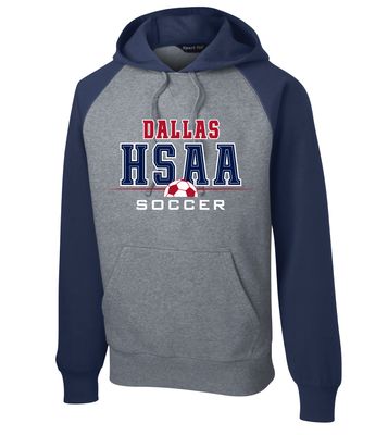 HSAA Soccer - Half Ball - Raglan Hoodie