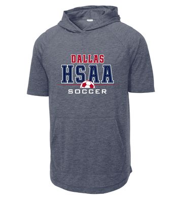 HSAA Soccer - Half Ball - Short Sleeve Hoodie