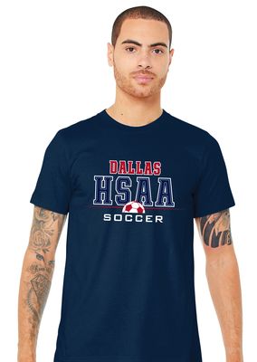 HSAA Soccer - Half Ball - Bella+Canvas Short Sleeve