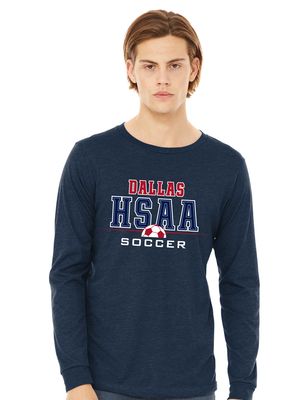 HSAA Soccer - Half Ball - Bella+Canvas Long Sleeve