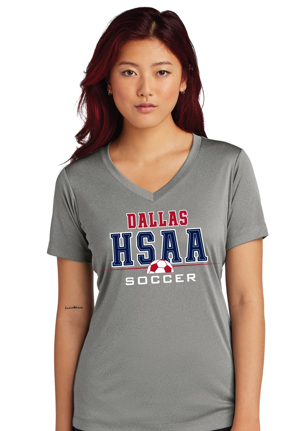 HSAA Soccer - Half Ball - Dri-Fit V-Neck