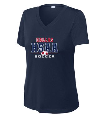 HSAA Soccer - Half Ball - Dri-Fit V-Neck