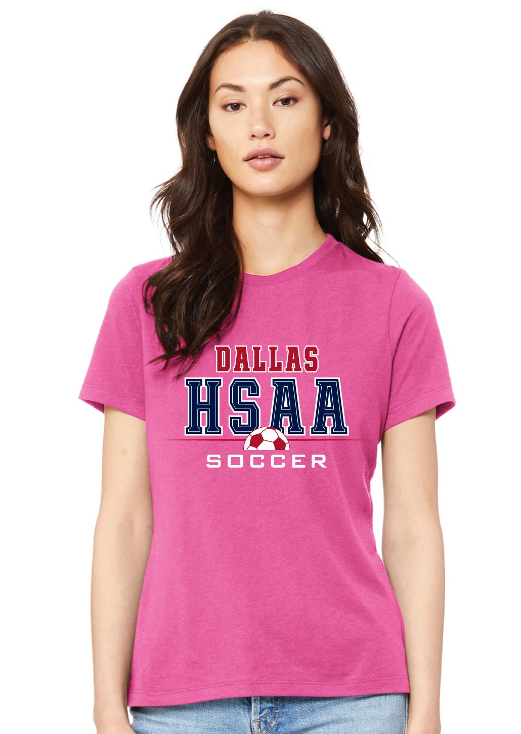 HSAA Soccer - Half Ball - Bella+Canvas Ladies