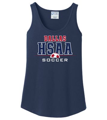 HSAA Soccer - Half Ball - Cotton Tank