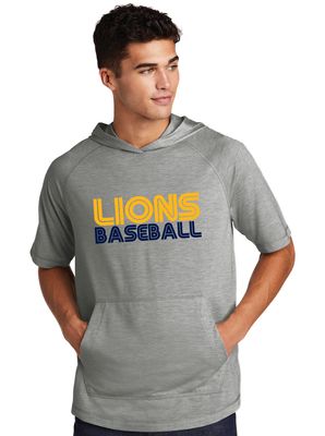 McKinney Baseball - Retro - Short Sleeve Hoodie