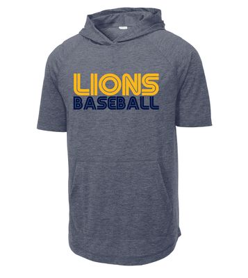 McKinney Baseball - Retro - Short Sleeve Hoodie