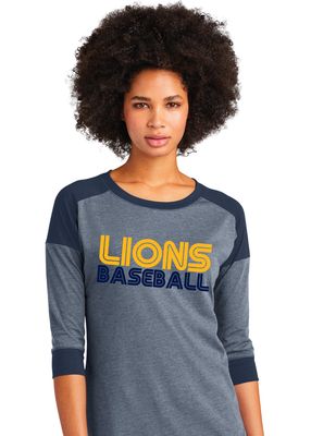 McKinney Baseball - Retro - 3/4 Raglan Tee